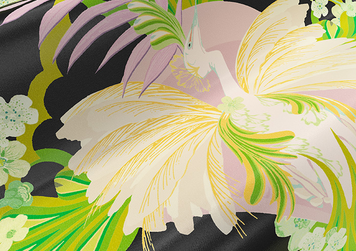 Faded Glamour, Goddess Green Black - Twist&Fit Roman Blind - Image 4